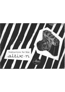 Altissa (VEB) Altix N manual. Camera Instructions.